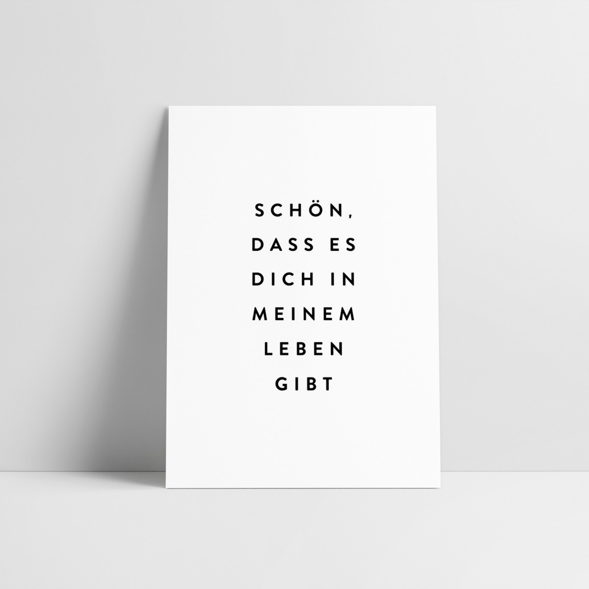 Love is the new black - Postkarte "in meinem Leben"