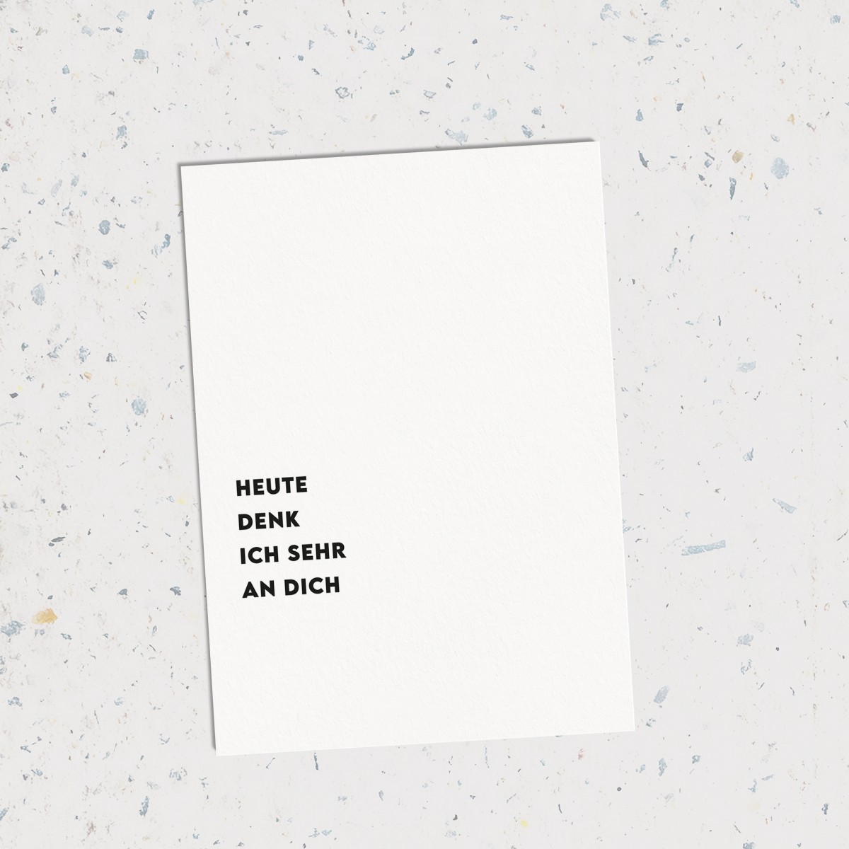 Love is the new black - Postkarte "Heute denk ich"