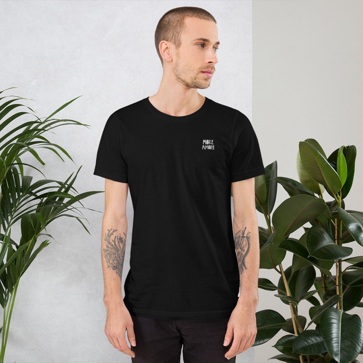 Love is the new black — More Amore / Unisex T-Shirt black
