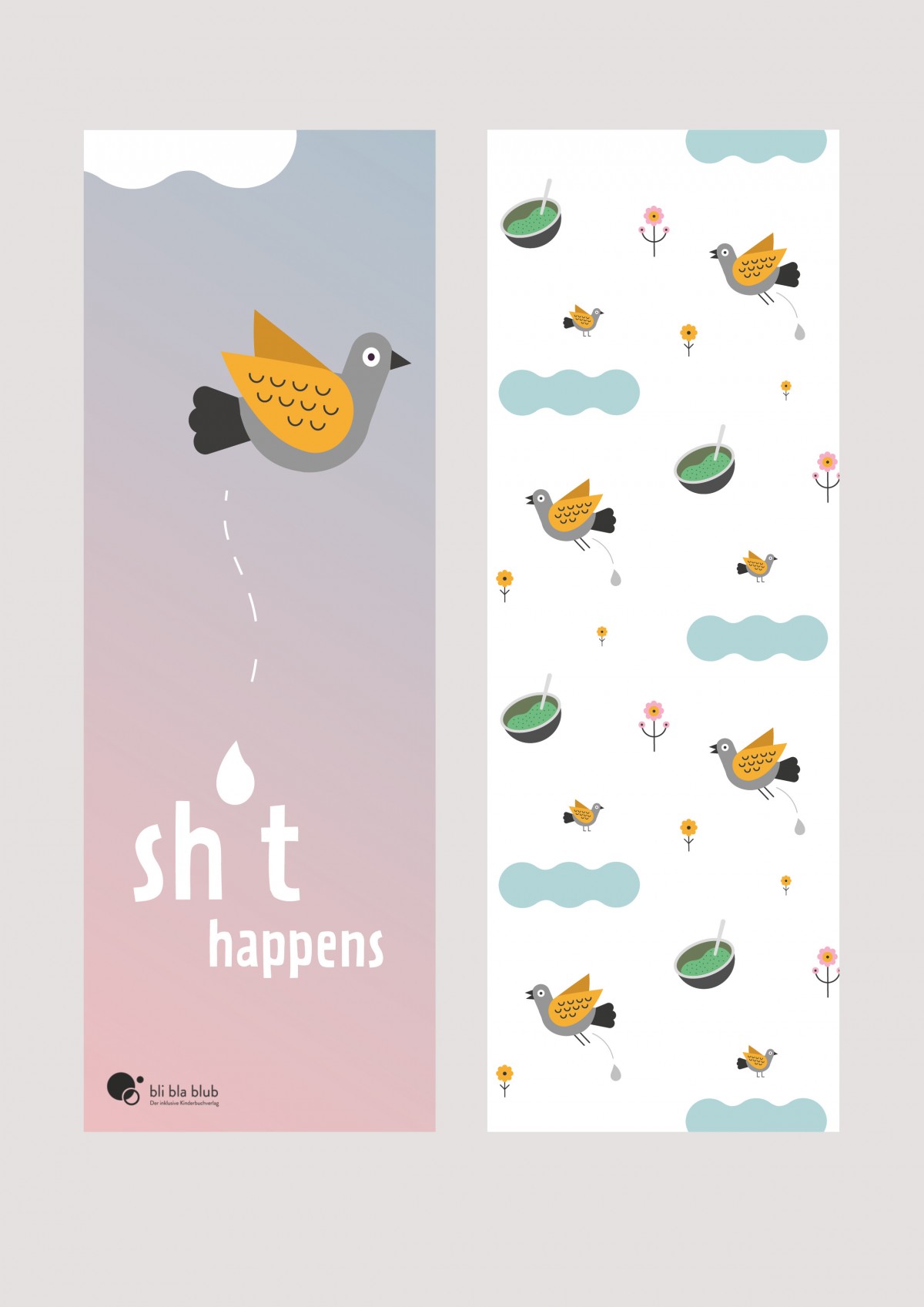 bli bla blub Verlag Lesezeichen "sh*it happens"