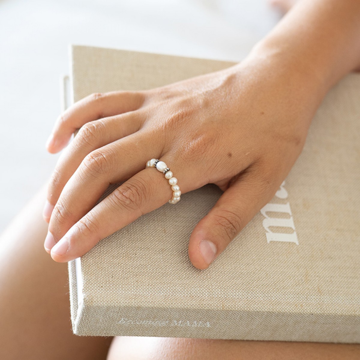 Ring Süßwasserperlen Silber Fünf Clothing