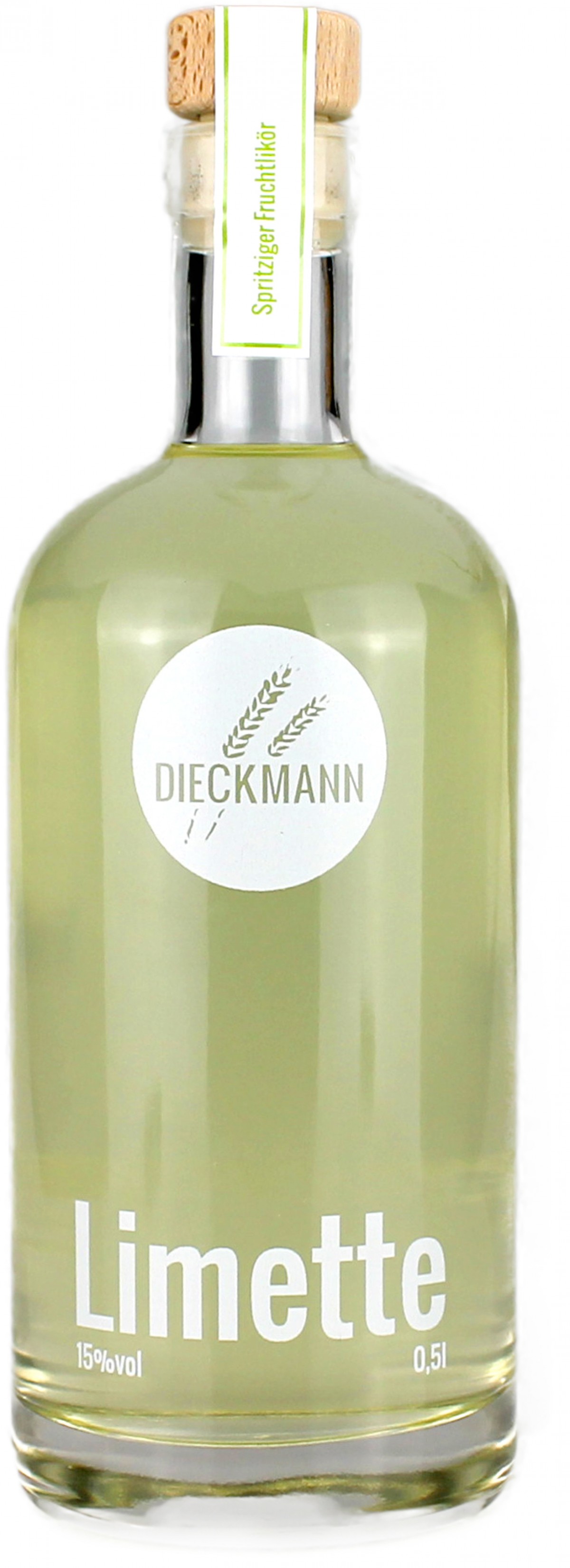 Weizenbrennerei & Likörmanufaktur Dieckmann Limette - Fruchtlikör LIKÖR 15%vol., 0,5l