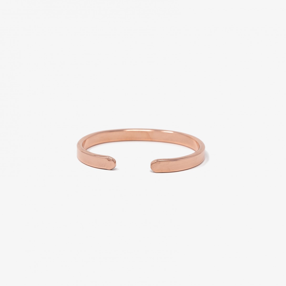 Lois Mathar – Armband massiv Kupfer, breit, 6 mm