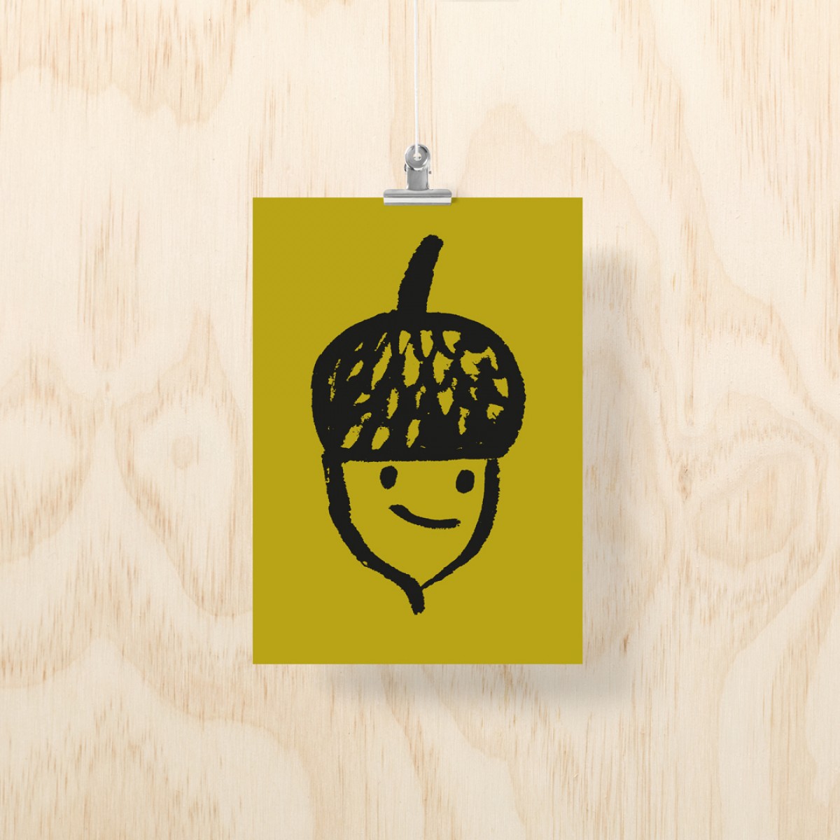 Postkarte – Print (DIN A5), Eichel