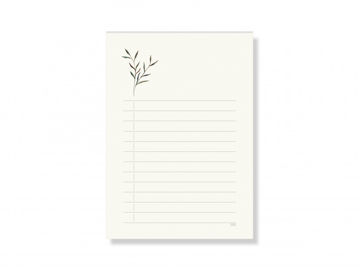 Notizblock A6, liniert - SANS.