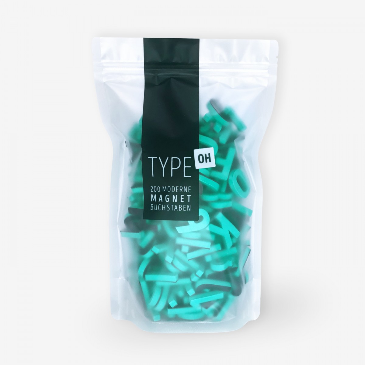 Set mit 200 Magnetbuchstaben, Zahlen & Sonderzeichen. MEGA MINT | TYPE OH