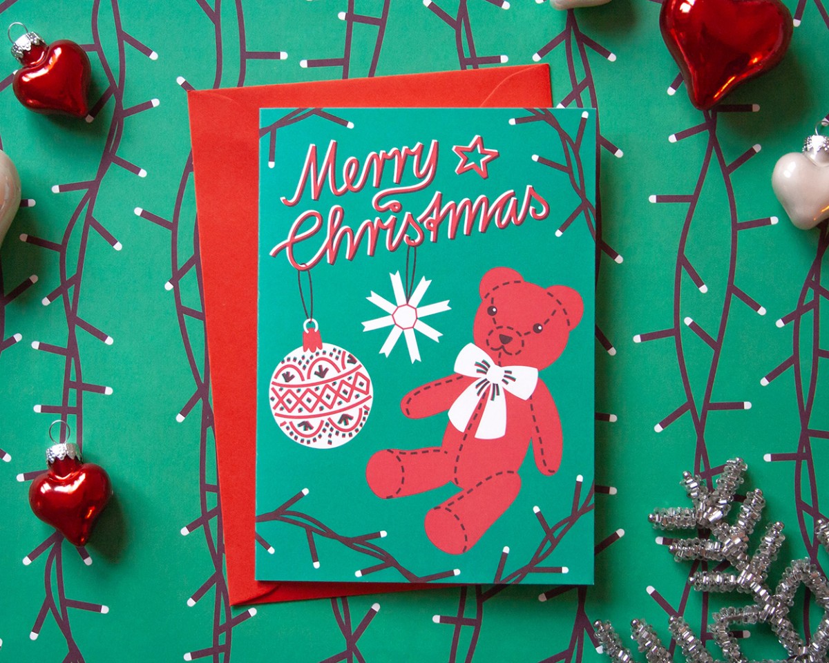 Weihnachtskarte »Merry Christmas« // Papaya paper products