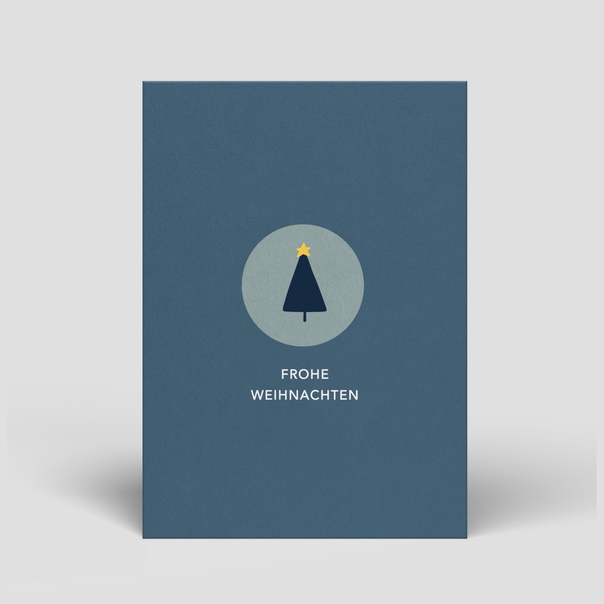 Postkarte - Weihnachten - Tannenbaum im Kreis - Nr. 5 - Naturbedacht