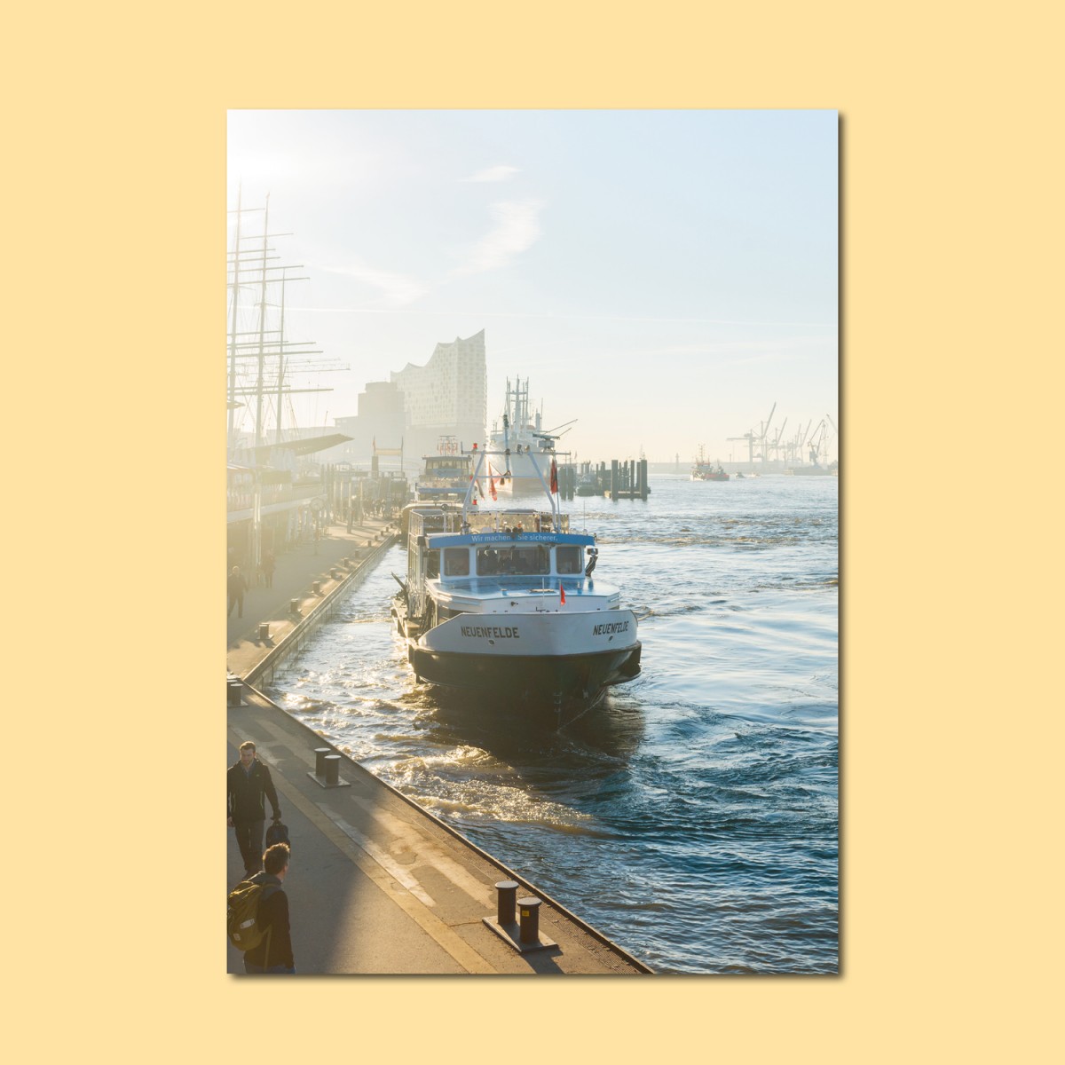 'Morgens am Hafen' limitierter Fotodruck auf Naturpapier, DIN A2, klimaneutral gedruckt / Ankerwechsel Verlag