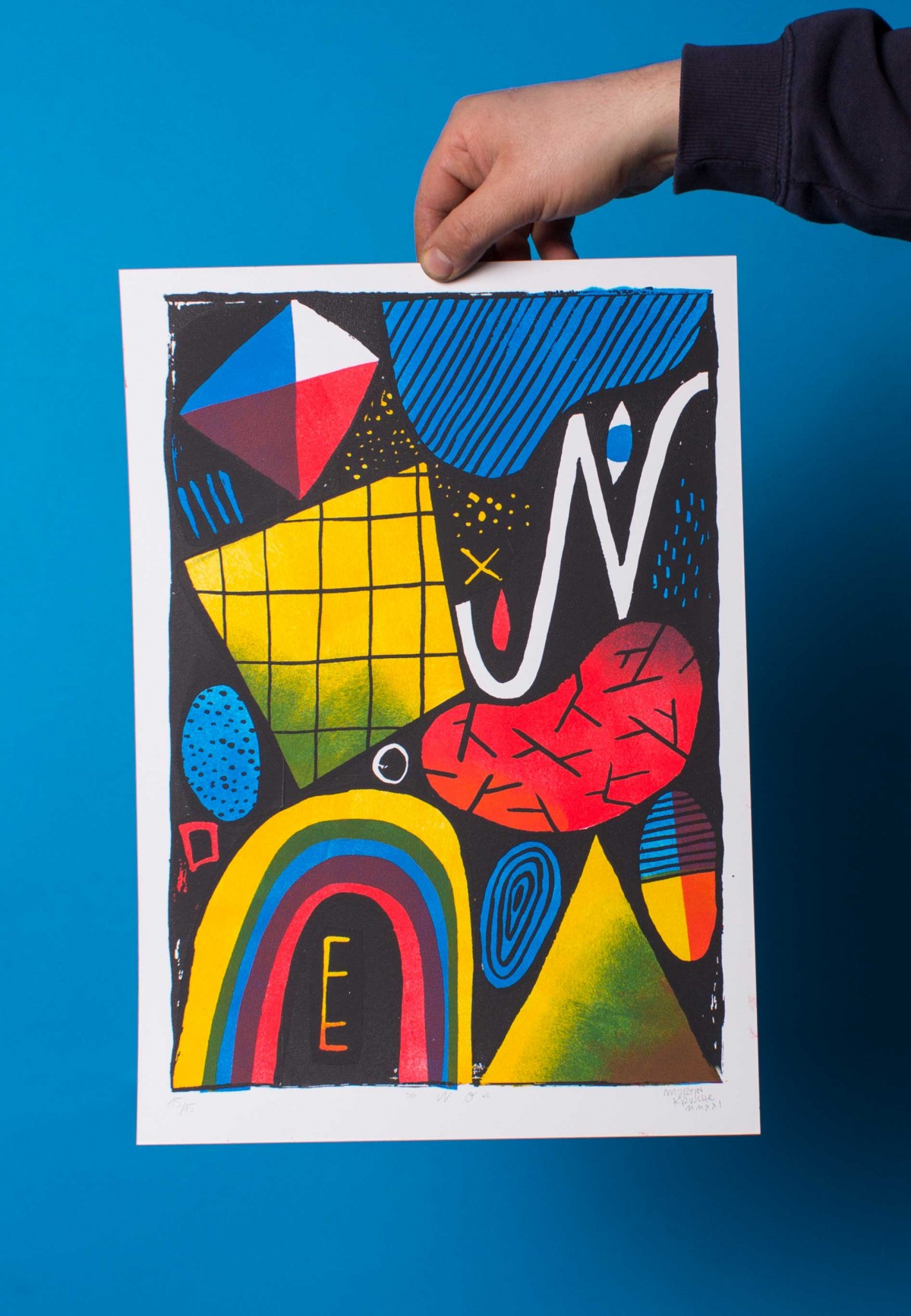 Martin Krusche - Sieb-/Stencildruck »No« DINA3 (29,7x42cm)
