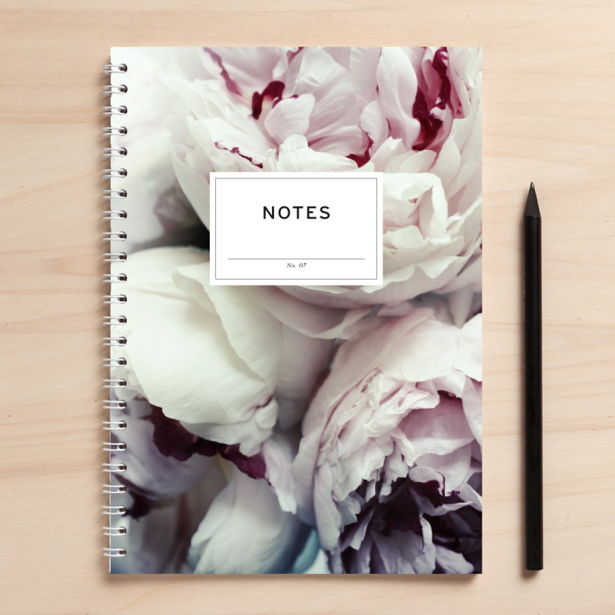 Amy & Kurt Berlin A5 Notizbuch "Notes 07 Pfingstrosen"