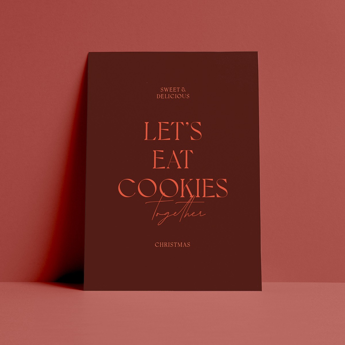 Weihnachtskarte EAT von ODE TO AYVI