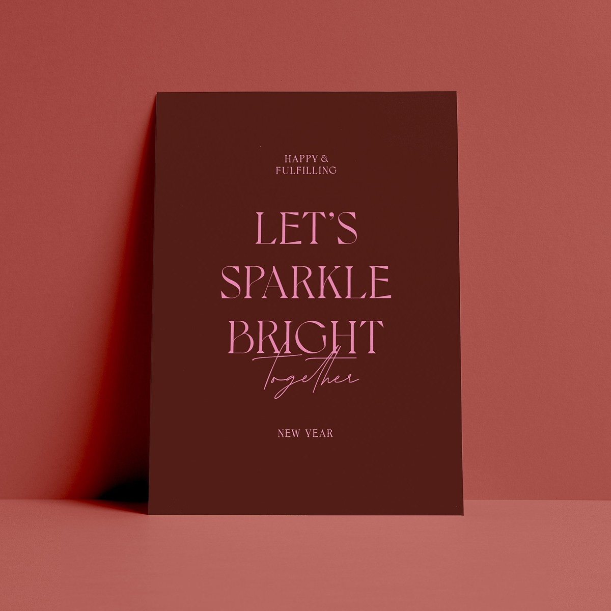 Happy New Year Karte SPARKLE von ODE TO AYVI
