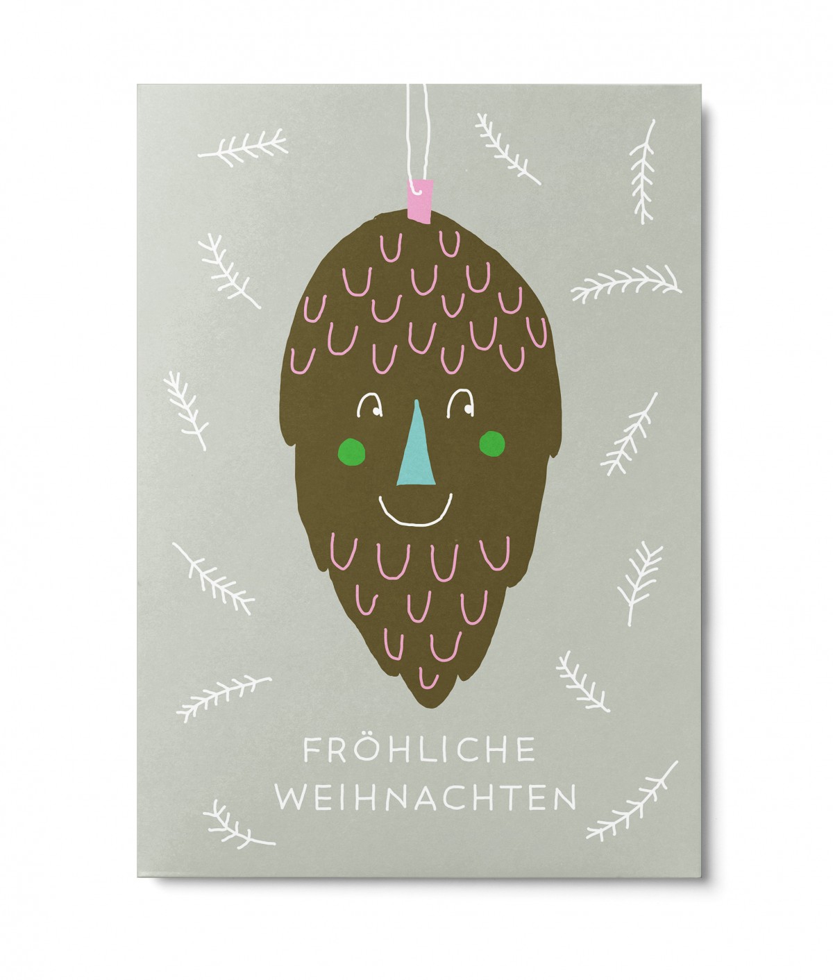 UNTER PINIEN – Lustiger Zapfen – Postkarte