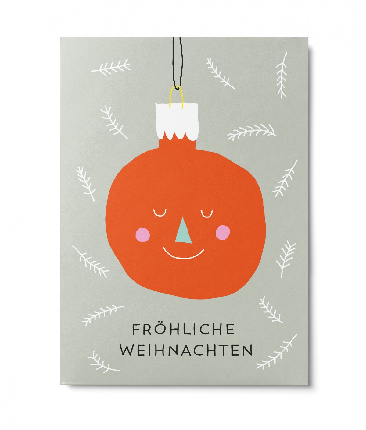 UNTER PINIEN – Weihnachtskugel – Postkarte 
