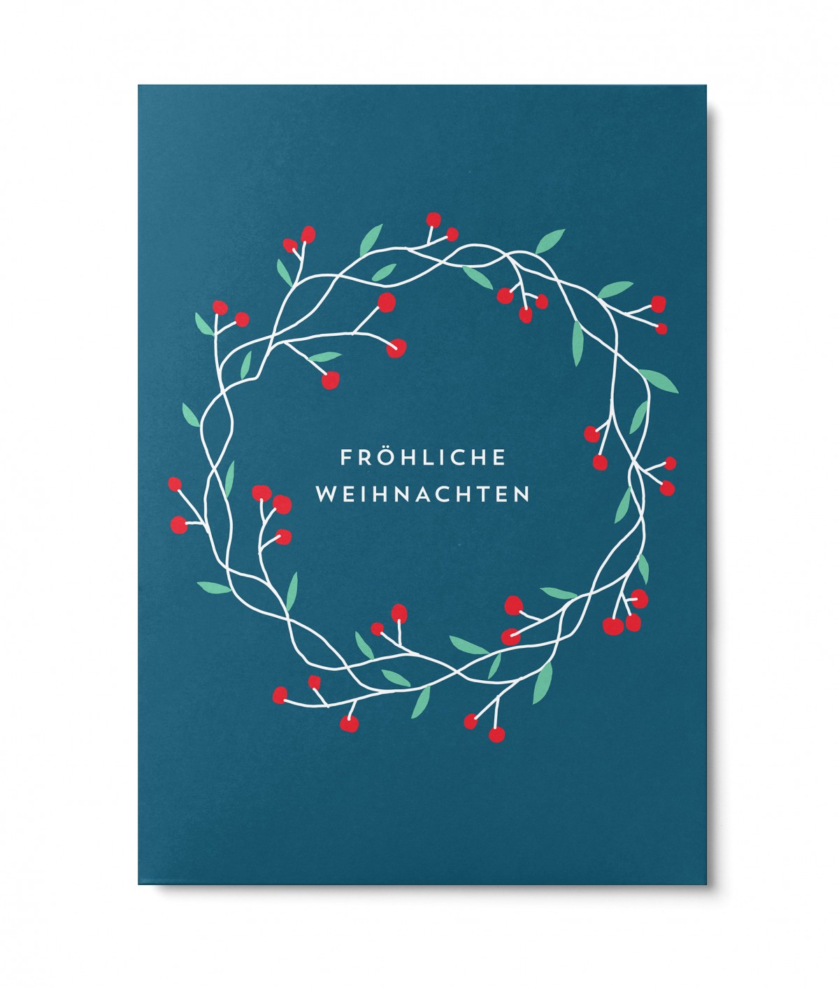UNTER PINIEN – Weihnachtskranz – Postkarte