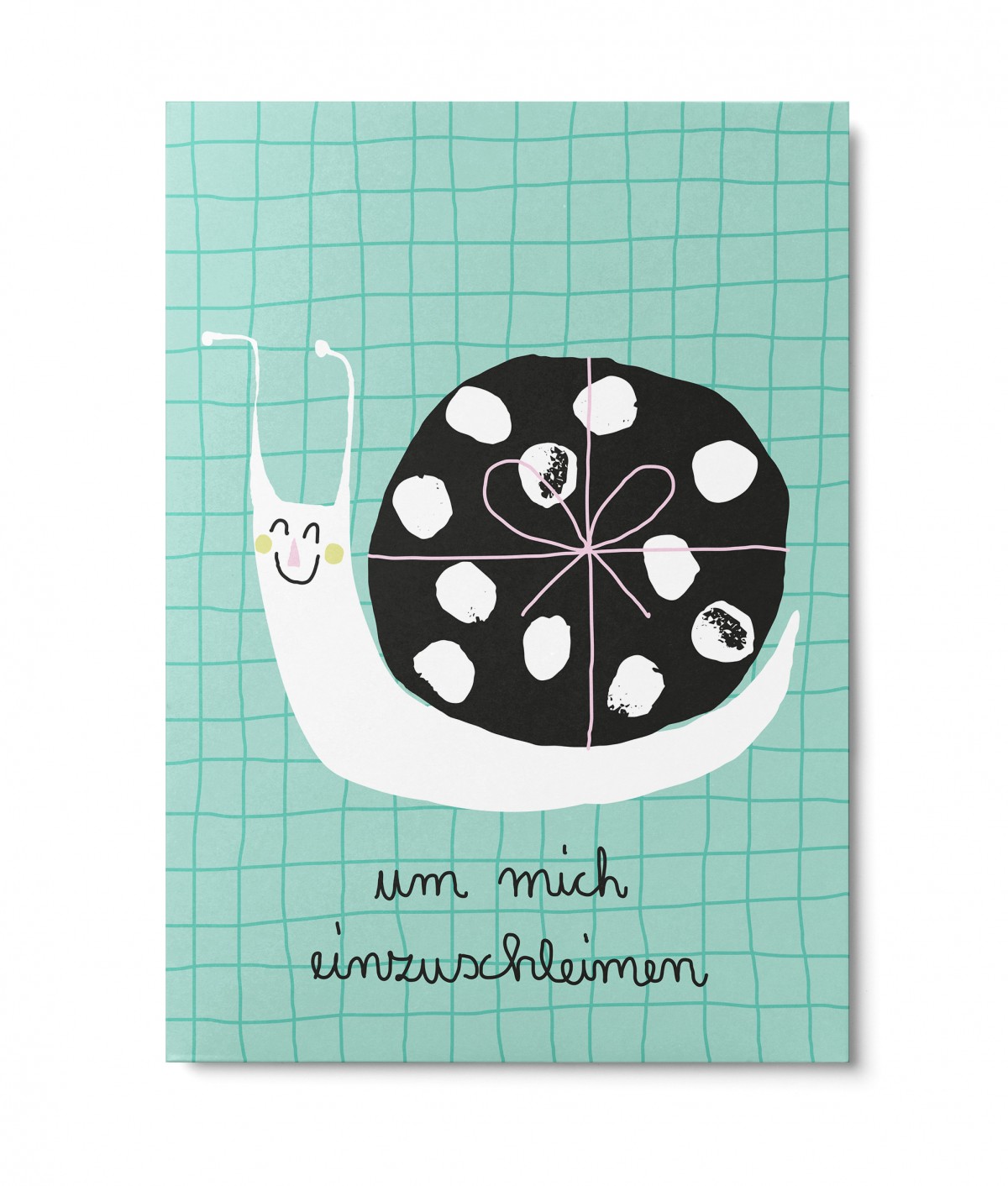 UNTER PINIEN – nette Schnecke – Postkarte
