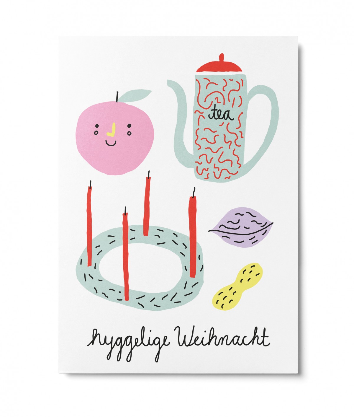 UNTER PINIEN – hyggelig – Postkarte