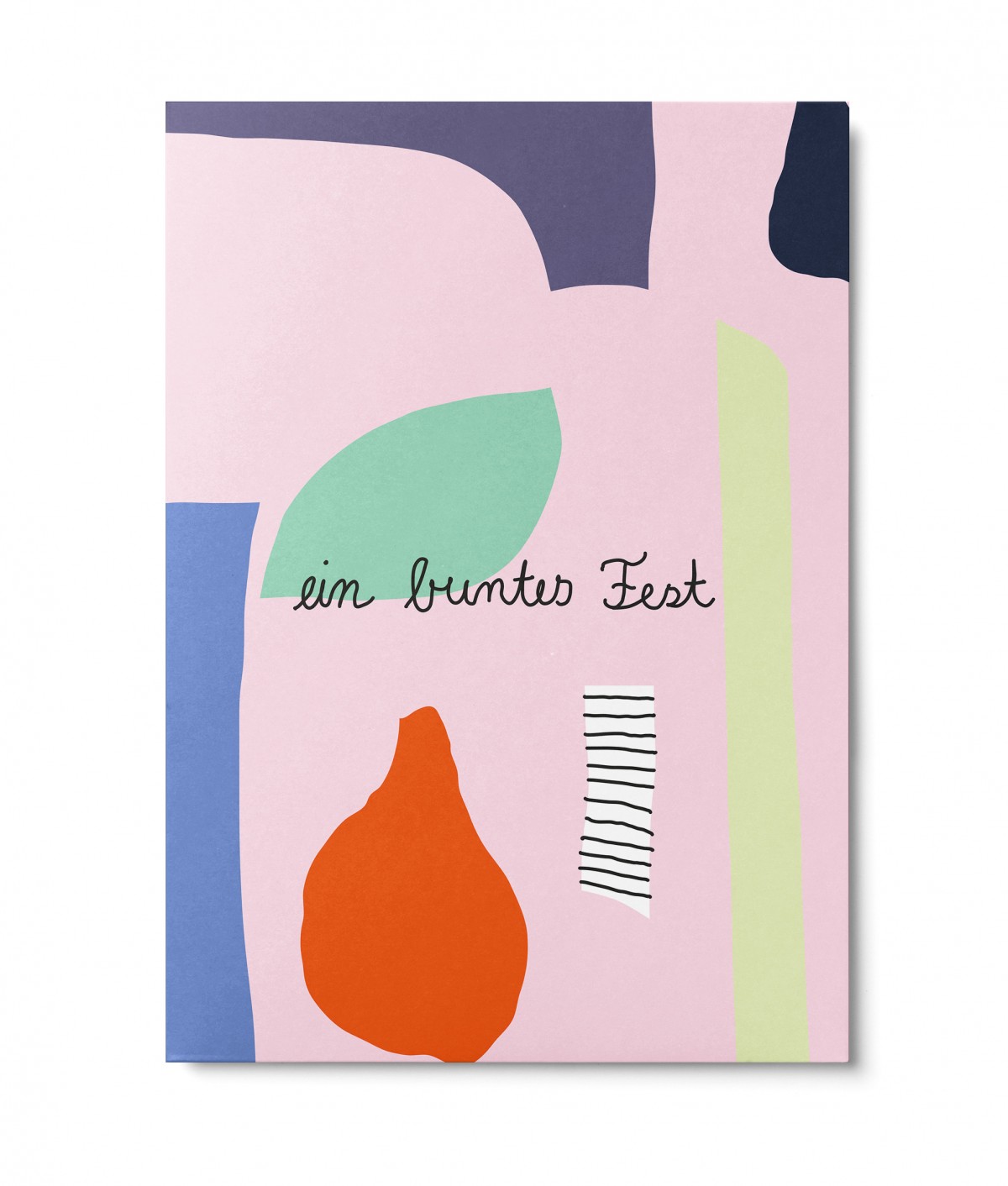 UNTER PINIEN – buntes Fest – Postkarte