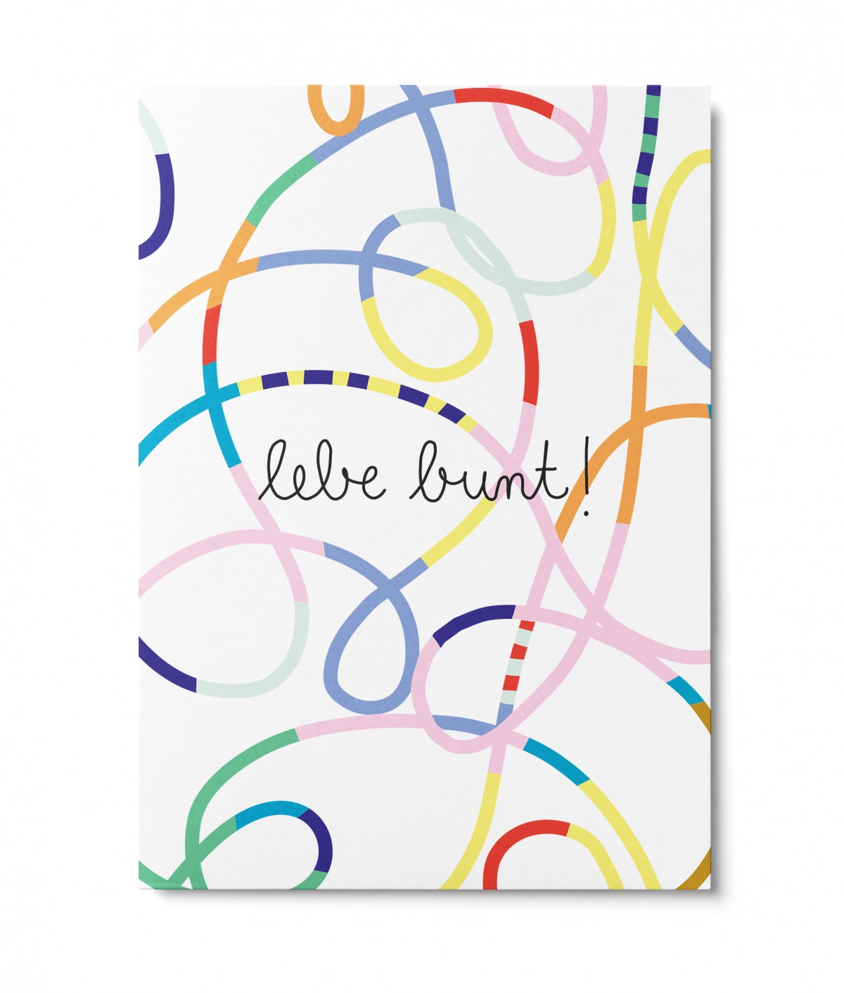 UNTER PINIEN – lebe bunt – Postkarte