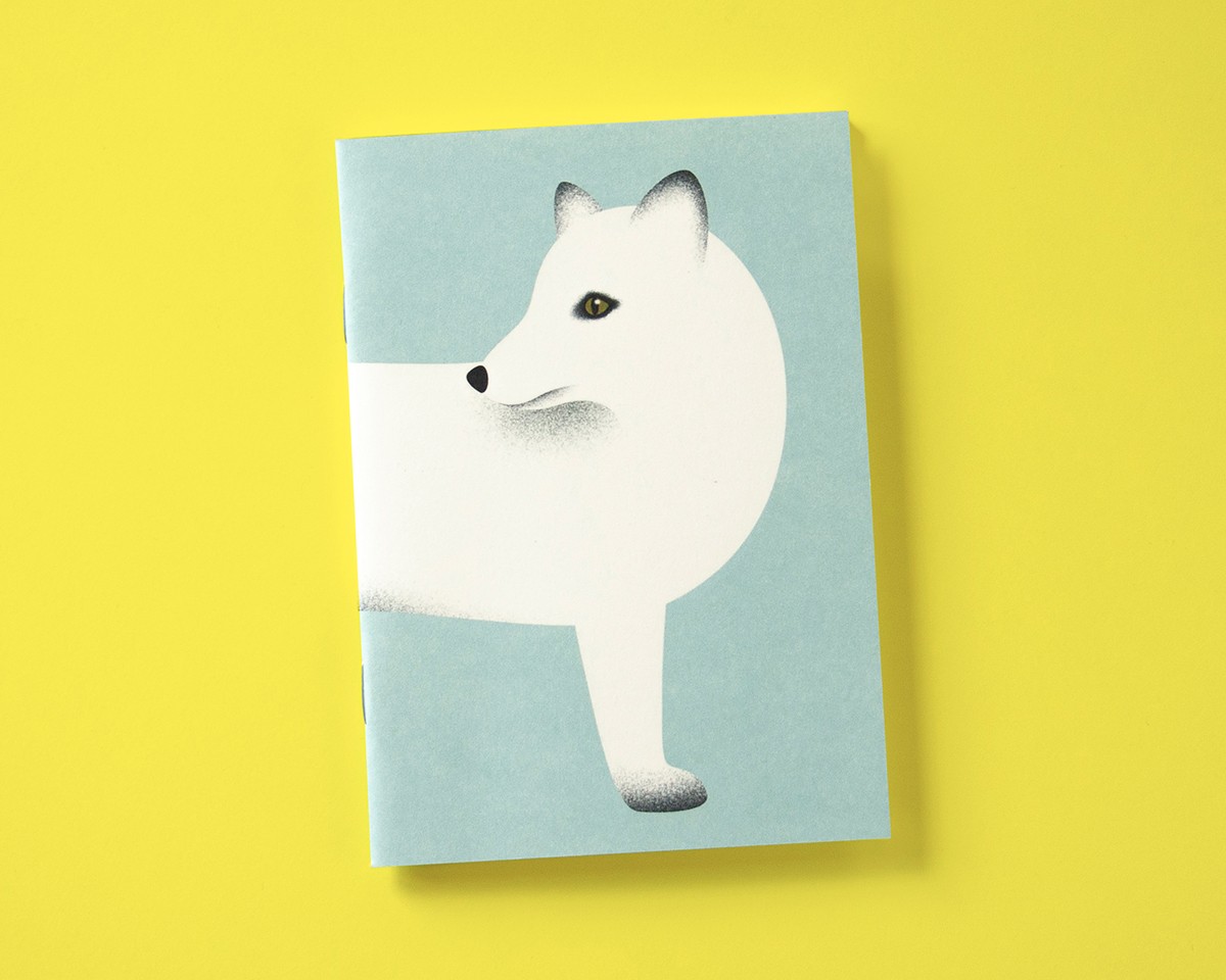Notizheft A6 Polarfuchs // Papaya paper products