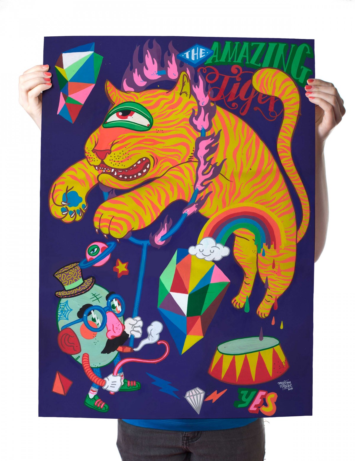 Martin Krusche – Poster »Amazing Tiger« 50x70cm