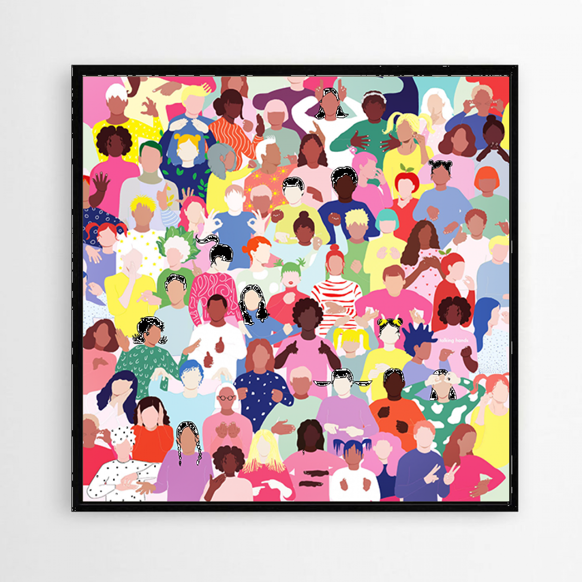 talking hands flipbooks – Poster "Sign Bright"