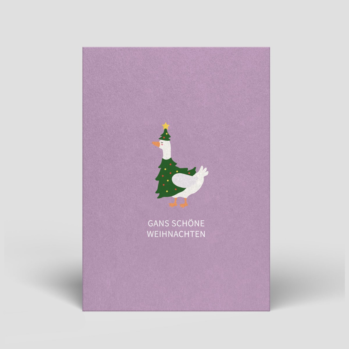 Weihnachtskarte - Gans - Nr. 335 - Naturbedacht