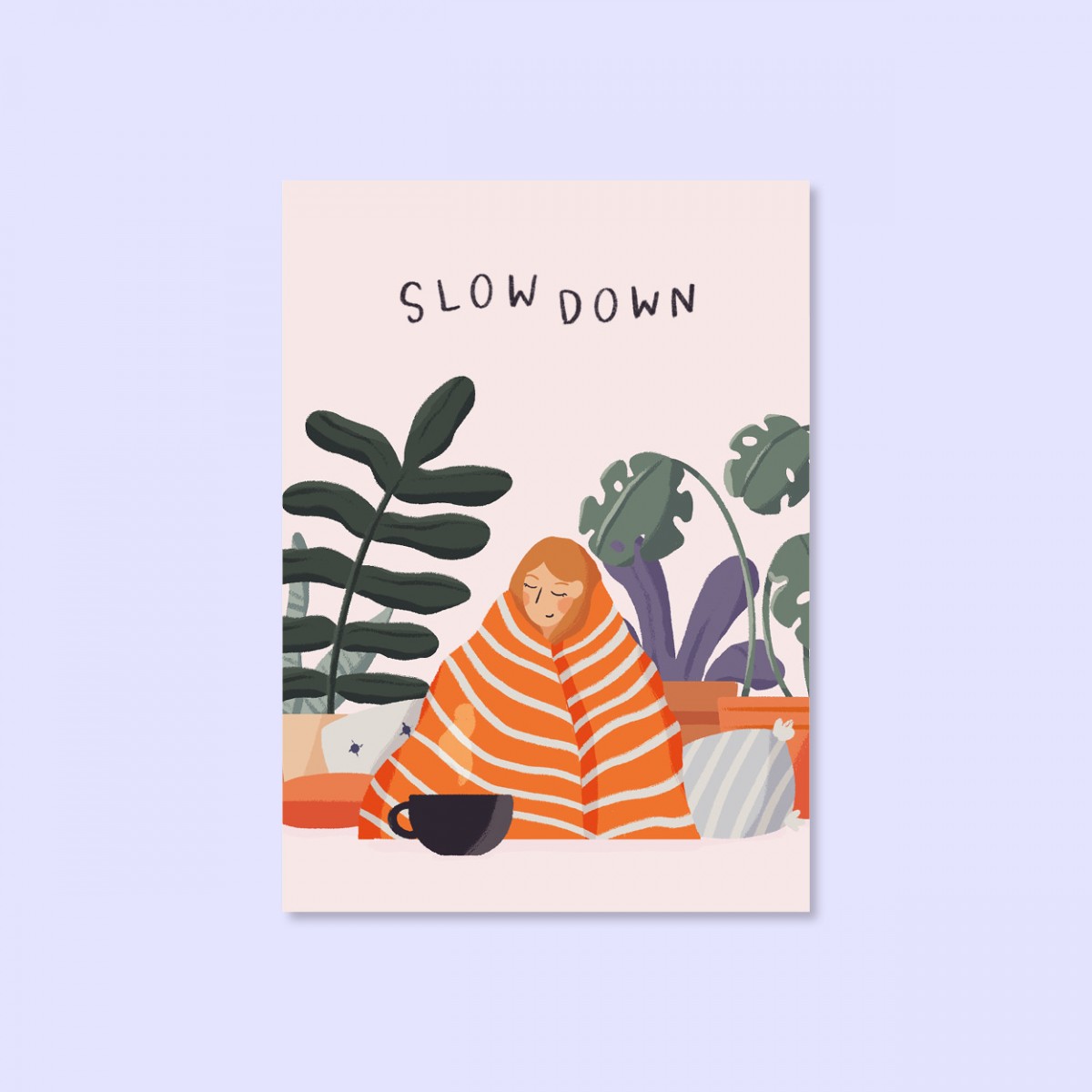 Slow Down / Postkarte A6 / Svea Hansohn Illustration
