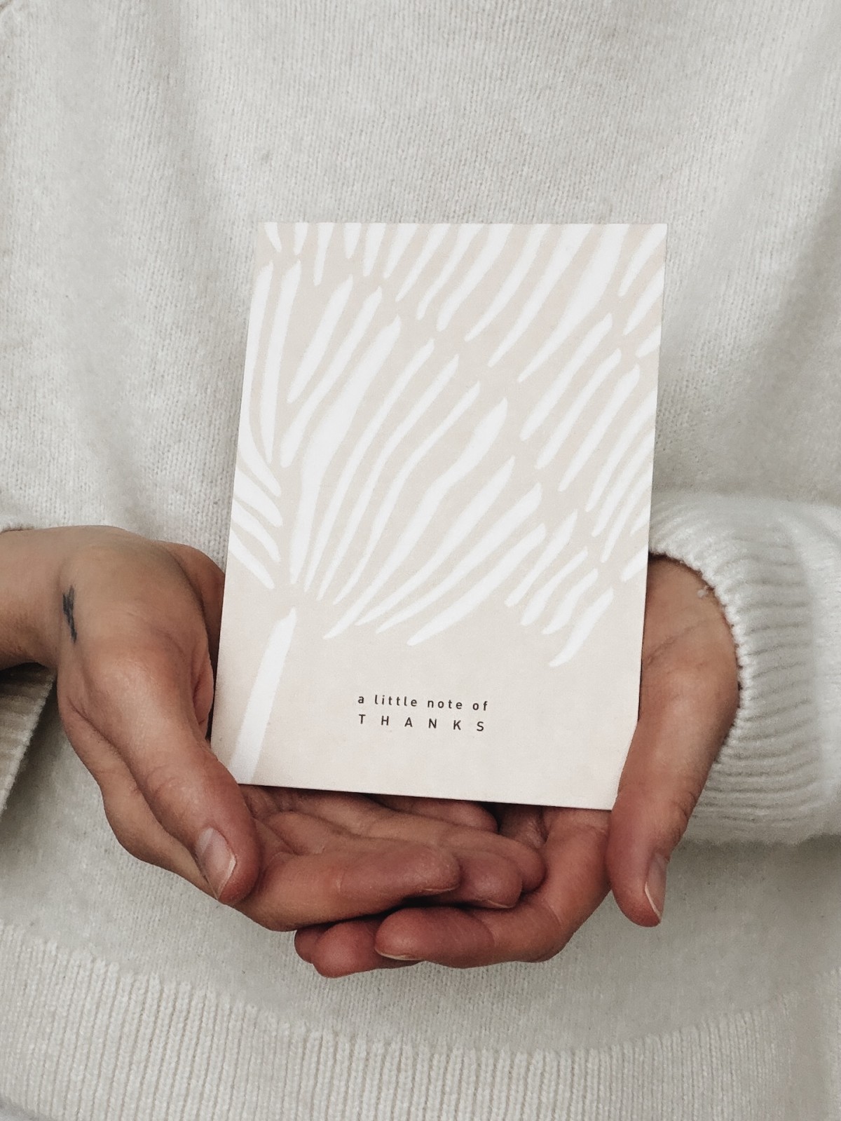 Postkarte - A LITTLE NOTE OF THANKS / OAY.PAPER