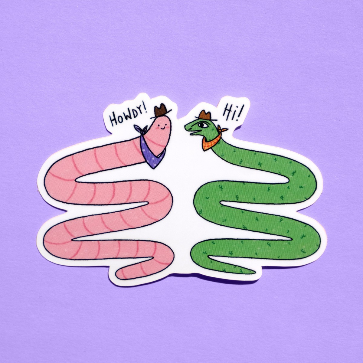 The Naughty District - Vinyl Sticker »Howdy!«