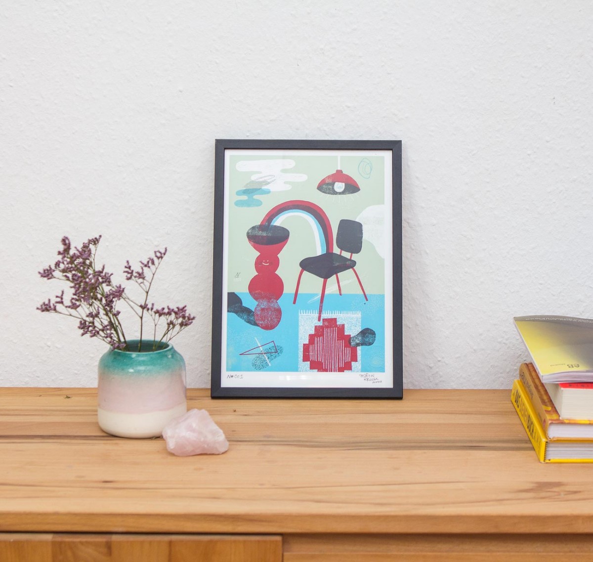 Martin Krusche - Fineartprint »Rainbow Chair« DIN A4