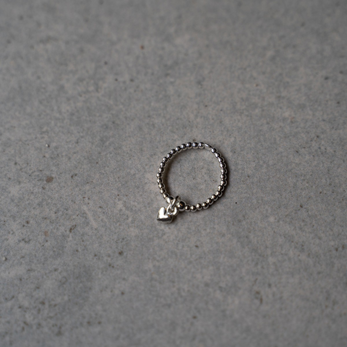 Ring Herzanhänger Silber Fünf Clothing
