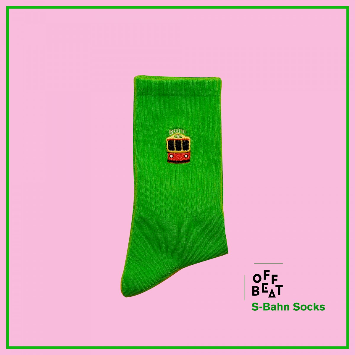 Bestickt S-Bahn Berlin Socken von Offbeat