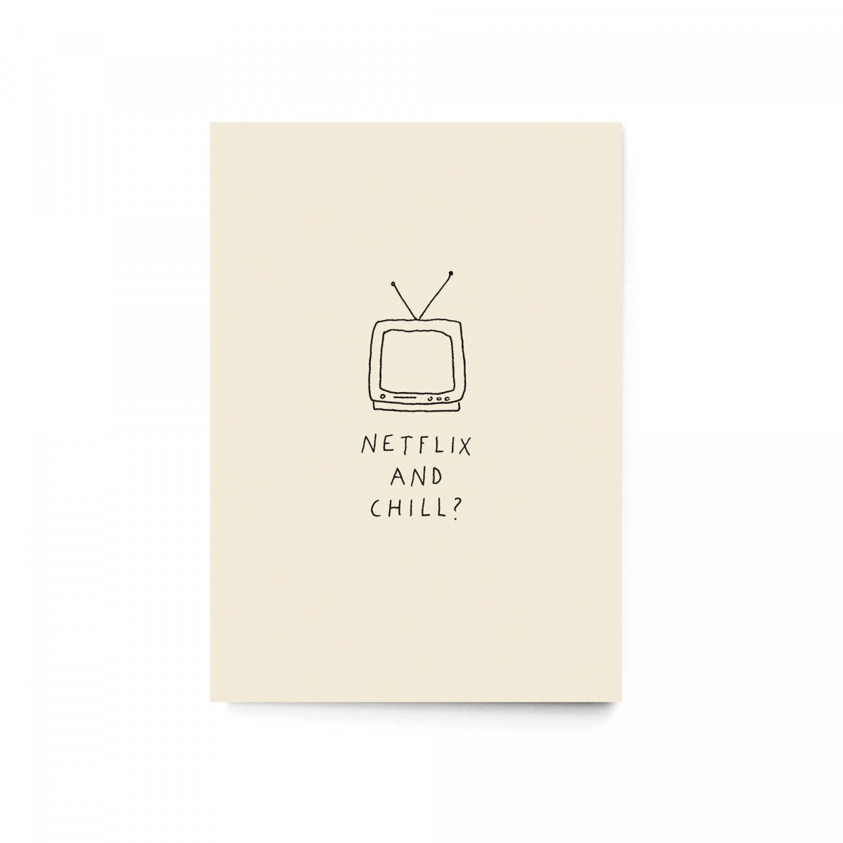 sonst noch was?  Postkarte “Netflix and chill?”