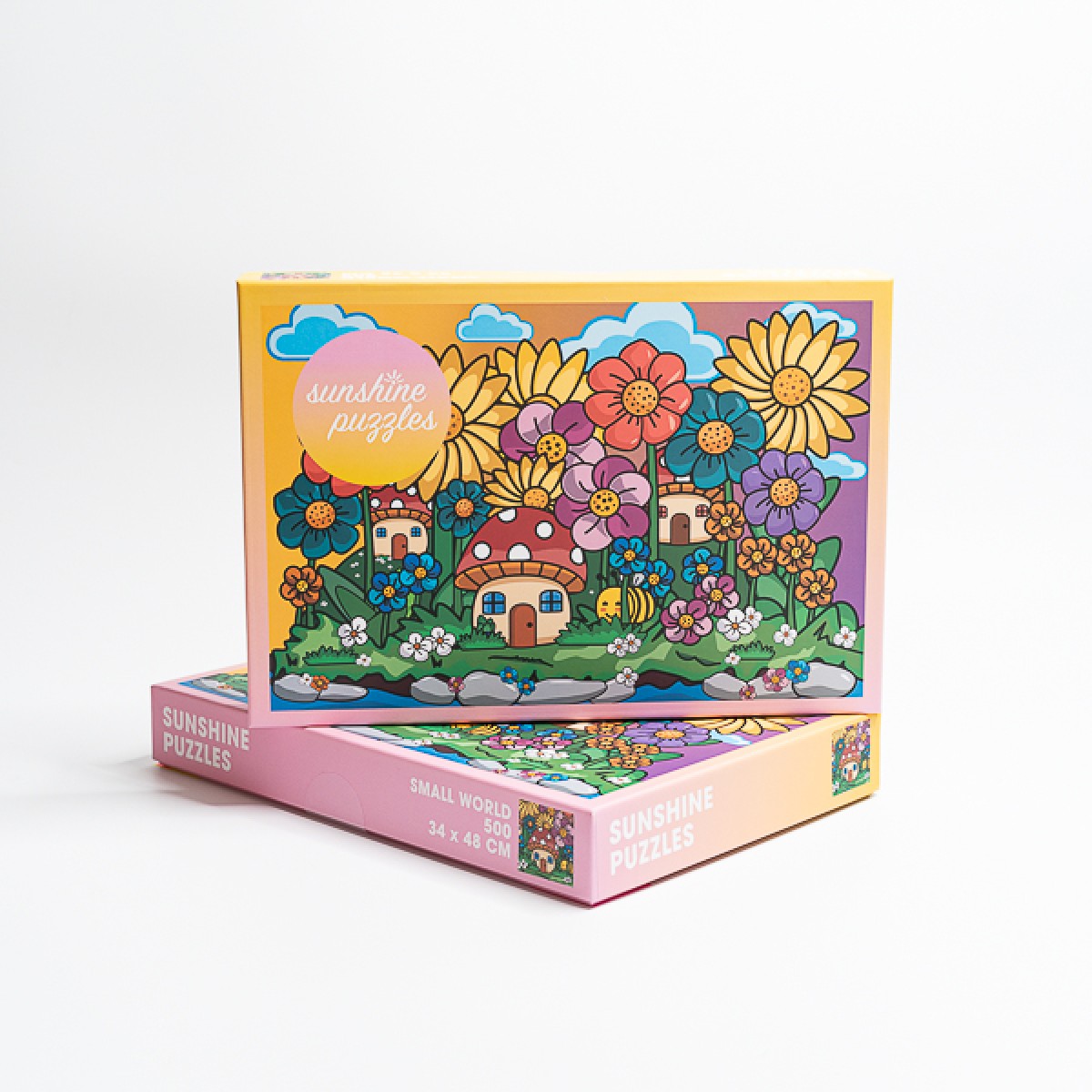SUNSHINE PUZZLES, MOTIV "SMALL WORLD", 500 TEILE PUZZLE