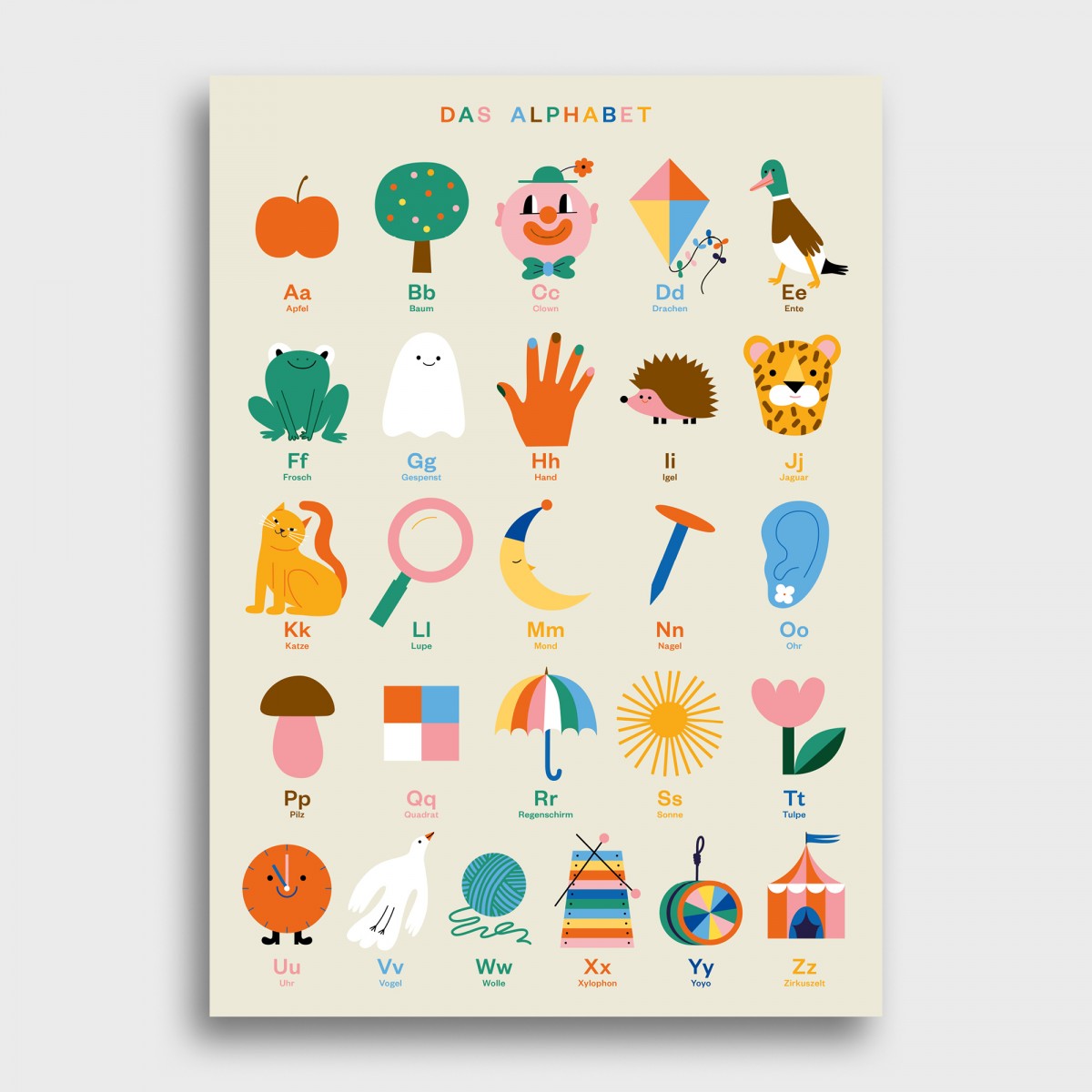 stefanizen – Das Alphabet, ABC Poster, 50 x 70 cm