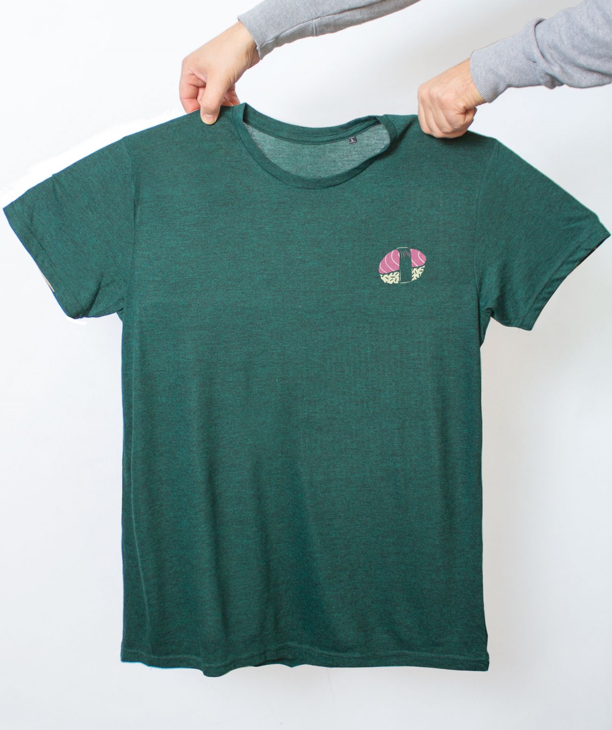 Martin Krusche - Männershirt »Salmon Nigiri« Heather Forest