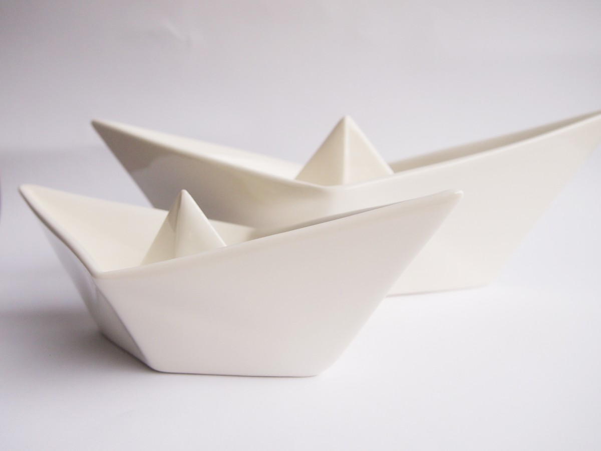 moij design Origami Schiffchen Schale 'bootje' 