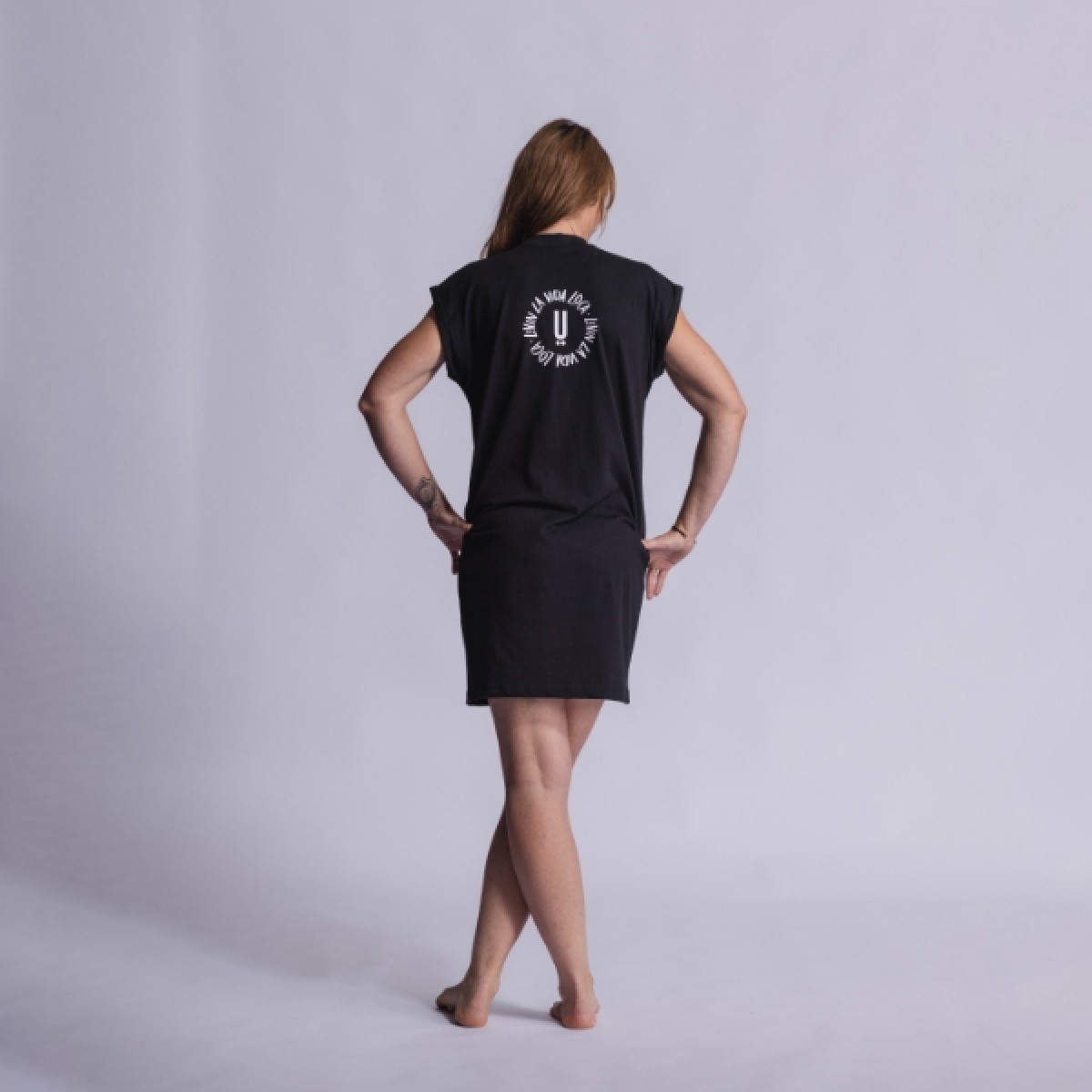 DRUCK STÜCK T-Shirt Kleid VIDA LOCA
