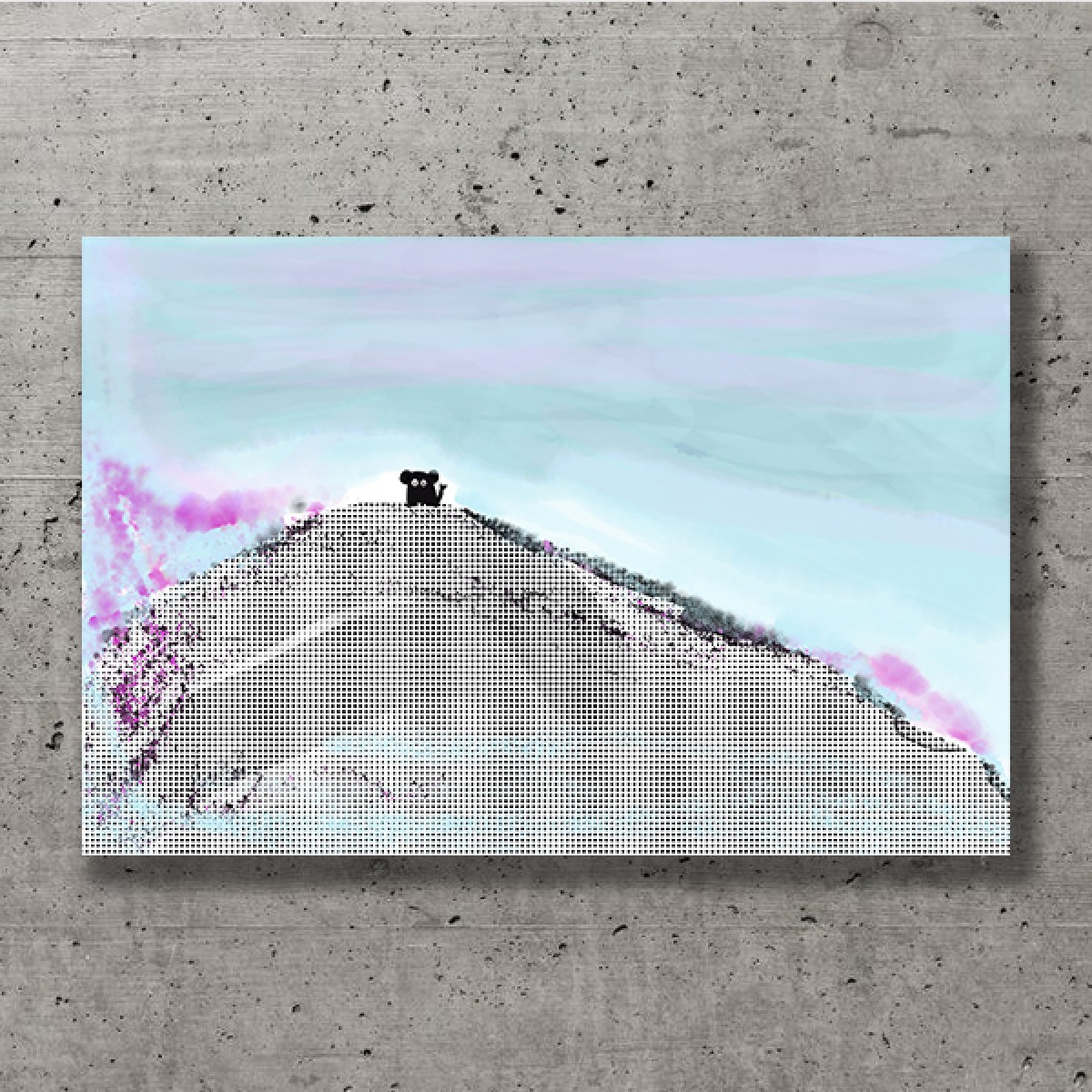 ZEITLOOPS "Oben sein", Fineartprint, 40x60 cm