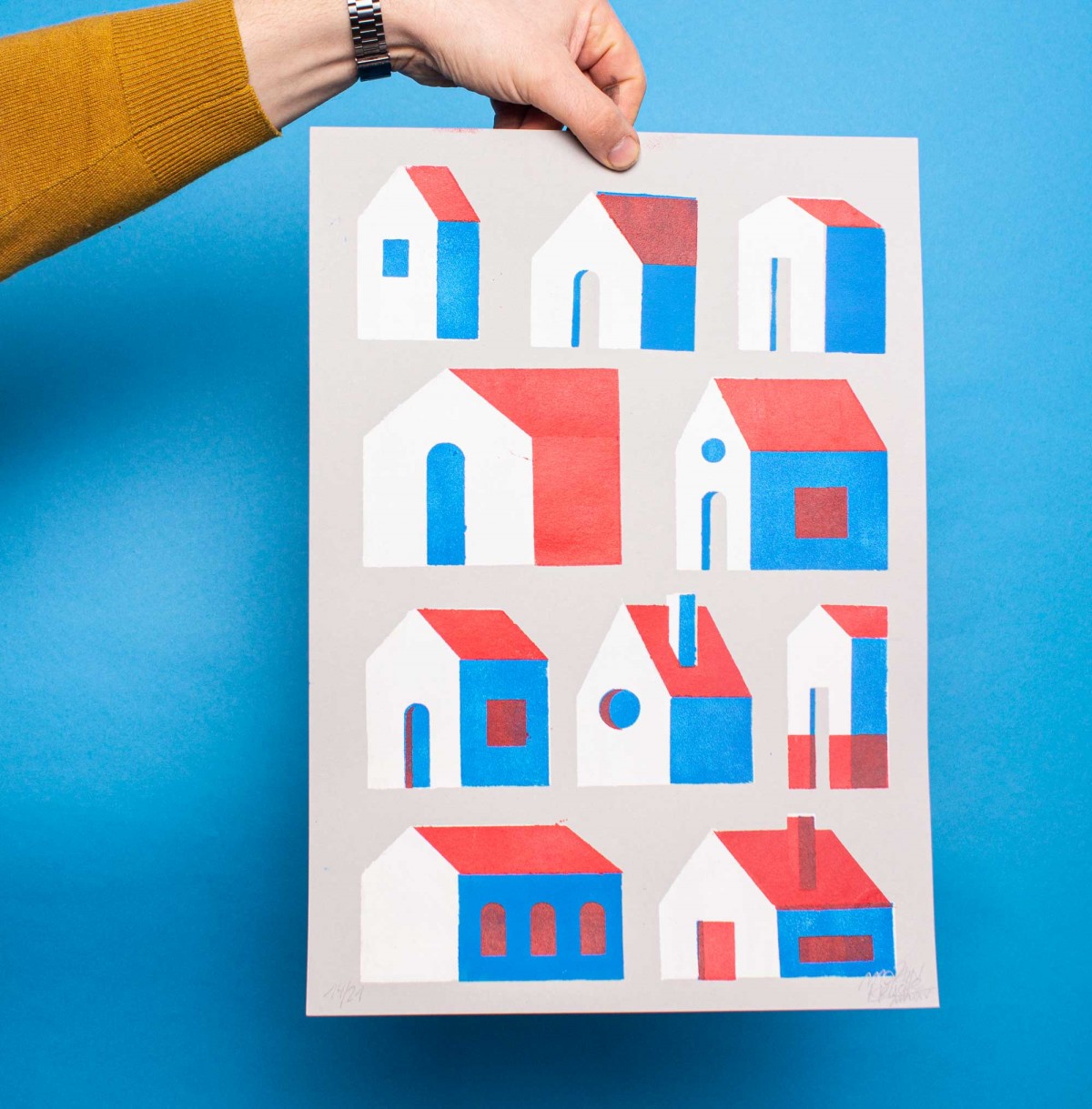 Martin Krusche - »Siedlung«, 29,7x42cm