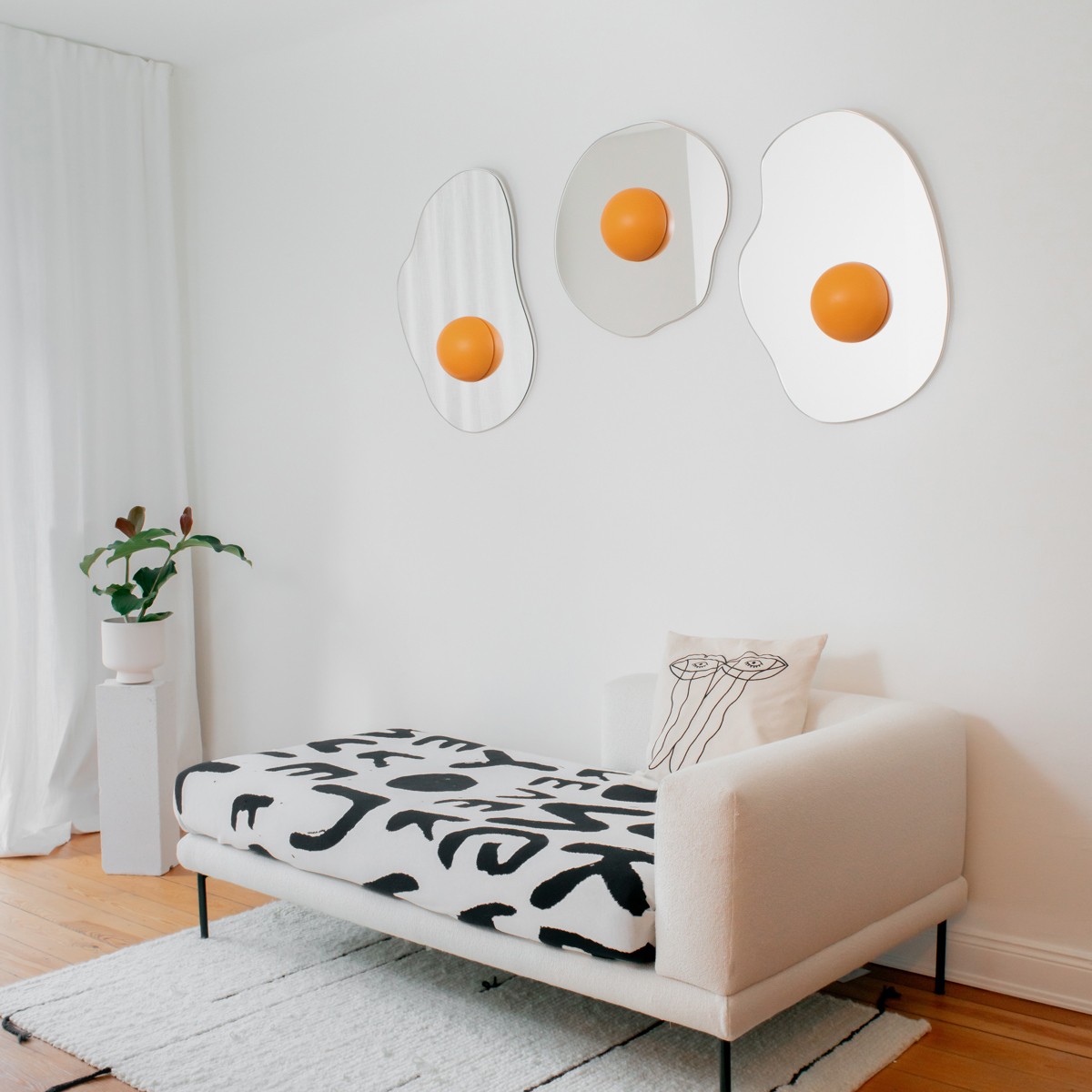 Das Spiegelei – Wandspiegel (60x80 cm)