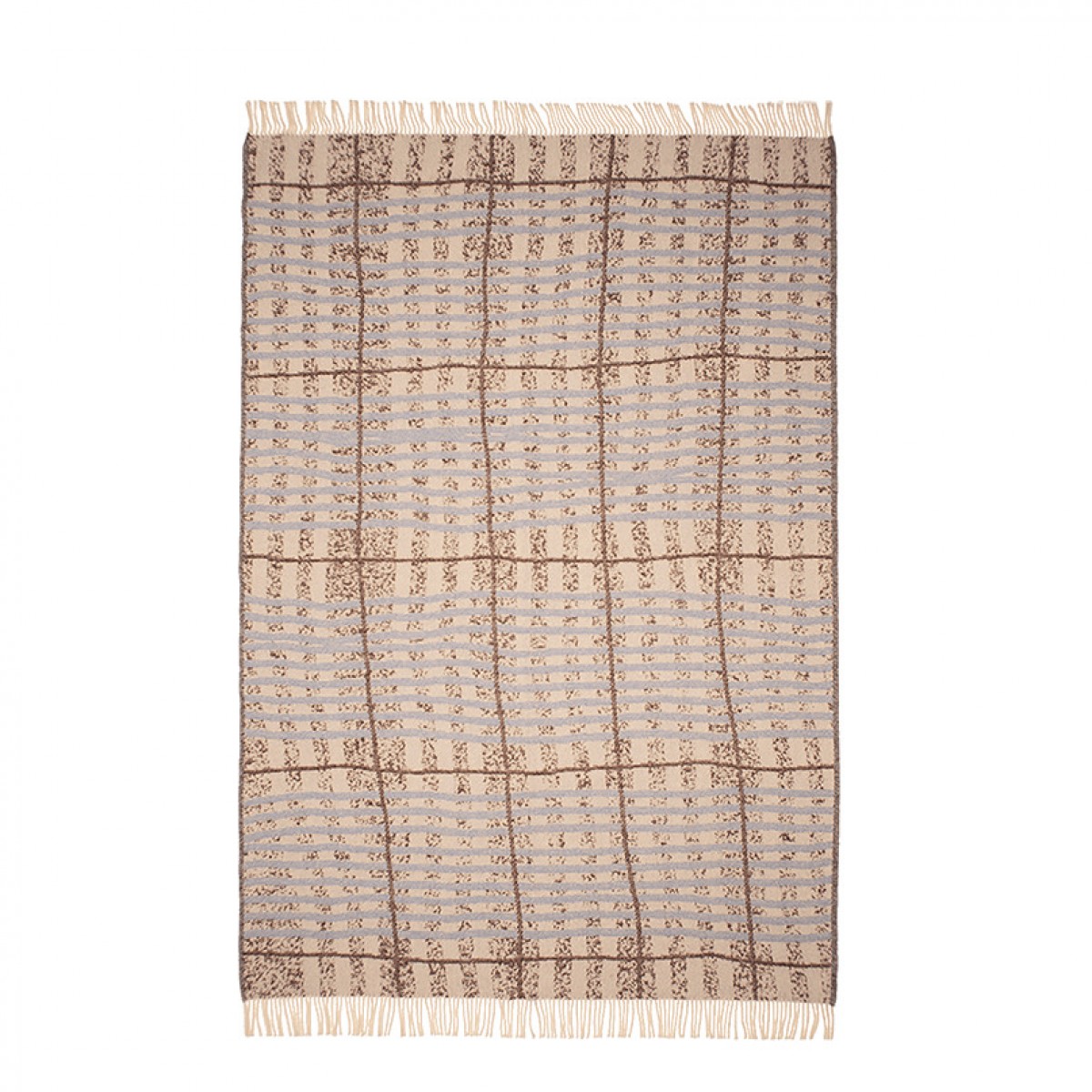 Tyla Blanket - blue  / Studio Stiller / 100% mulesingfreie Schurwolle