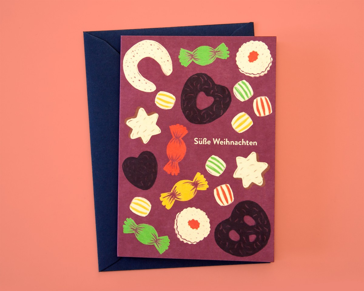 Weihnachtskarte »Süße Weihnachten« // Papaya paper products
