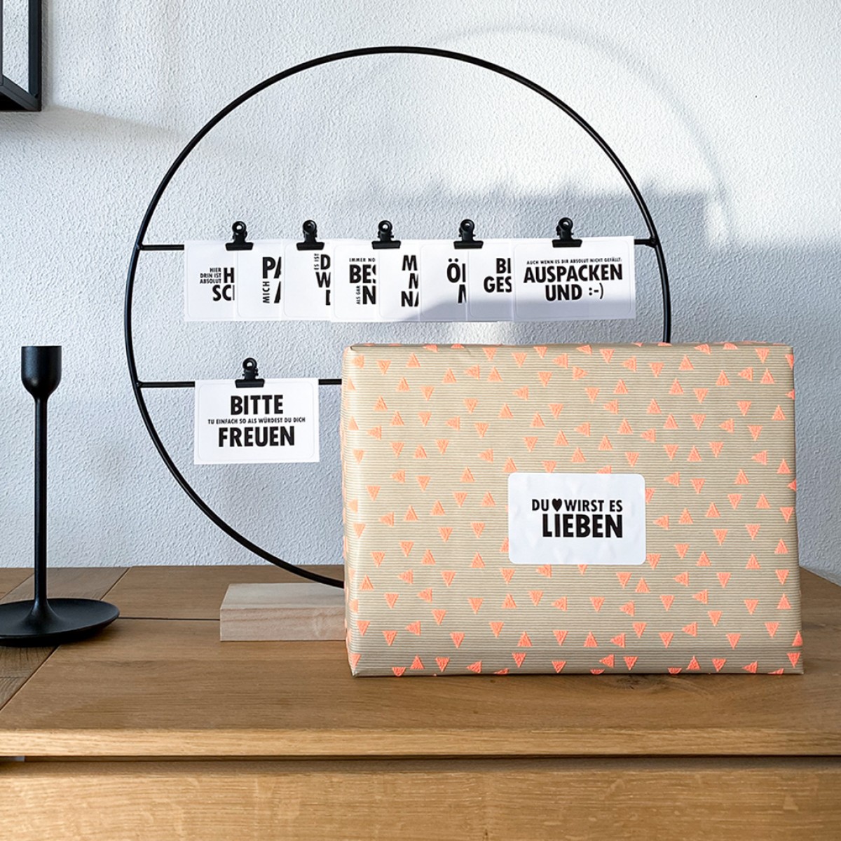 TYPOP 10-teiliges Geschenkaufkleber-Set 84 x 55 mm
