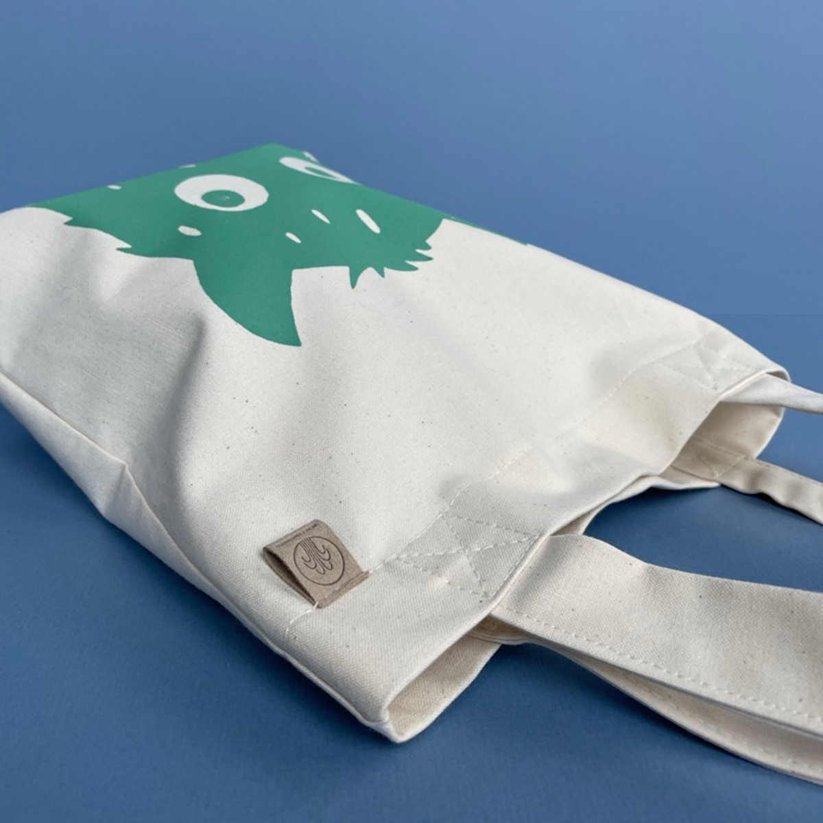 Wunschbrunnen | Canvas Shopper   "Monstaaa" | kids & adults | Natur/Mint