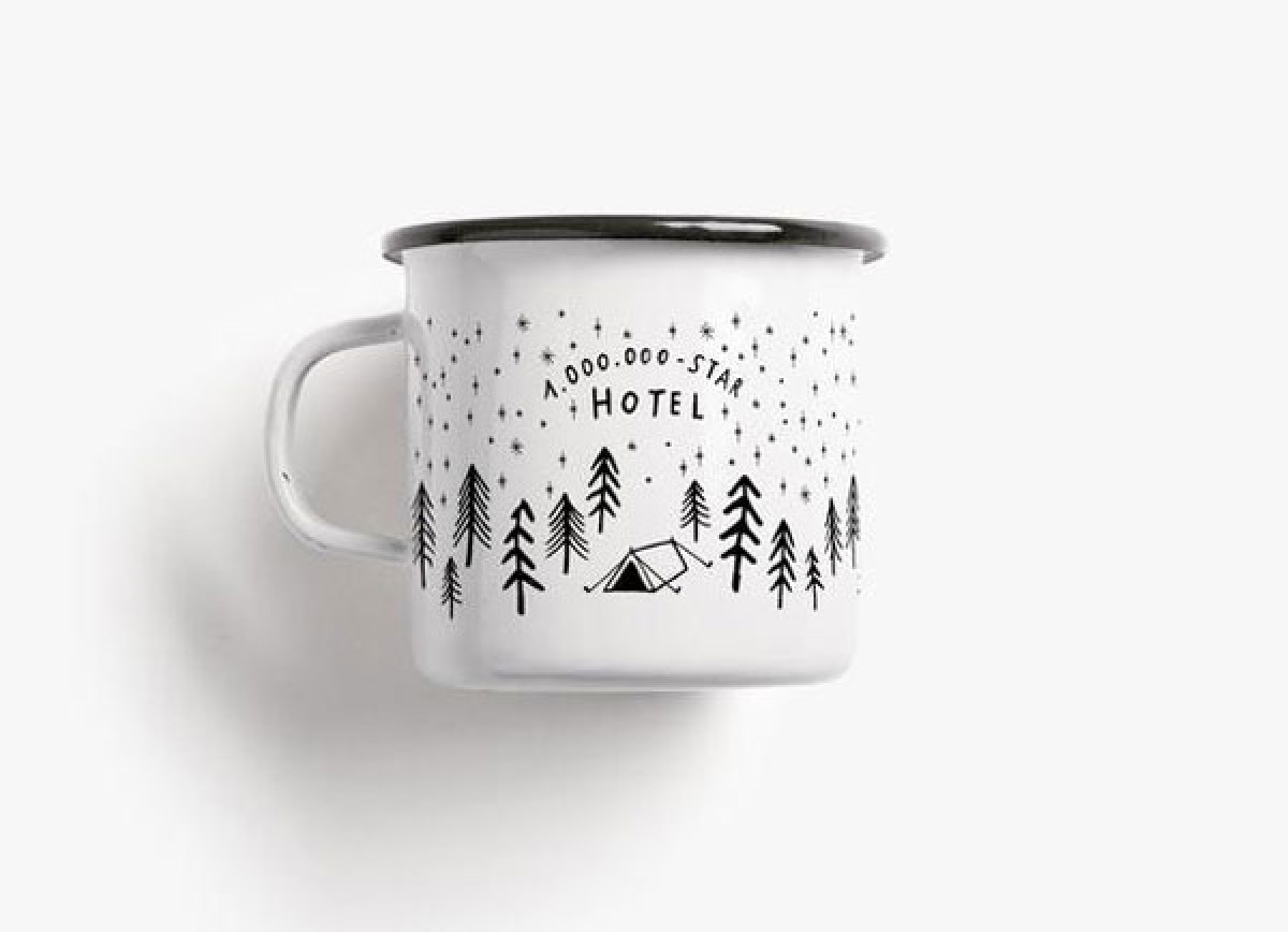 typealive / Emaillebecher Tasse / 1.000.000 Stars