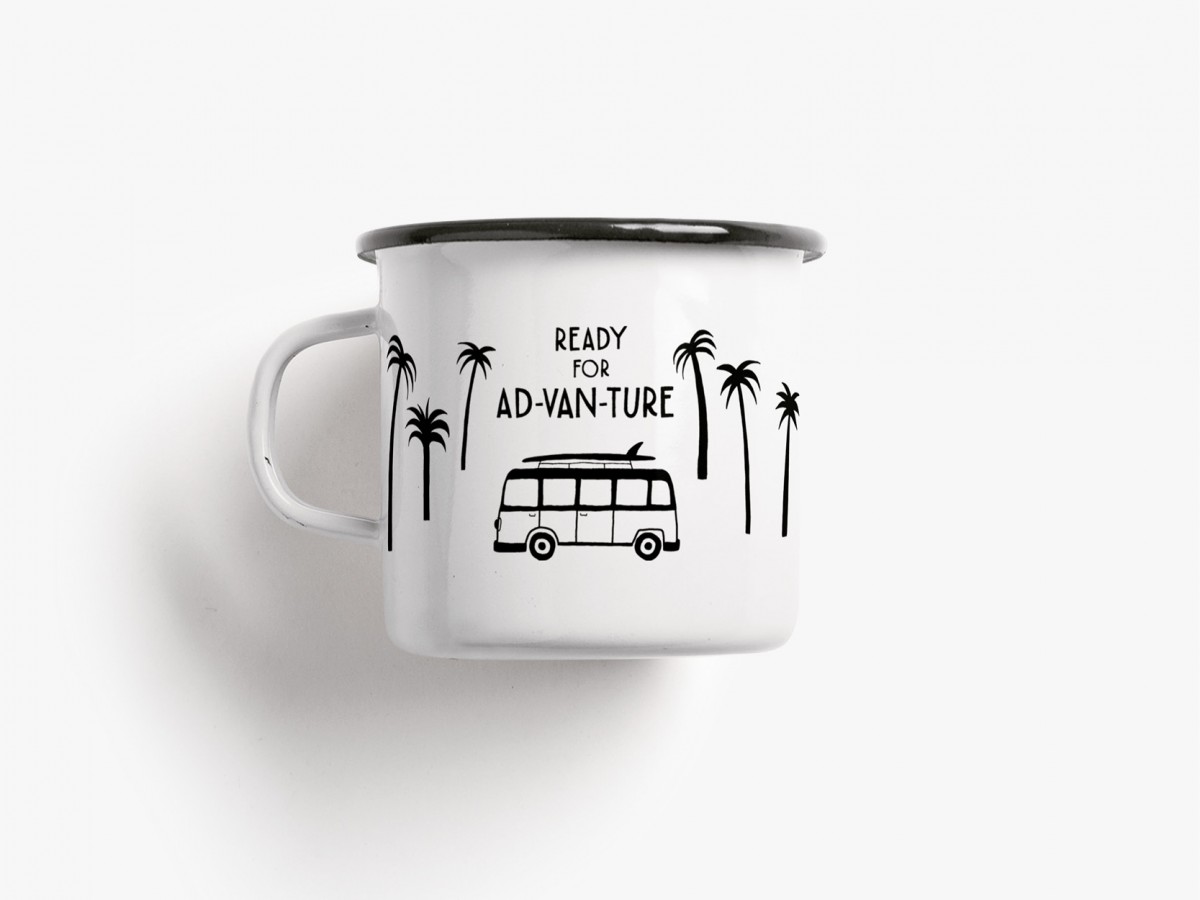 typealive / Emaillebecher Tasse / Ad Van Ture