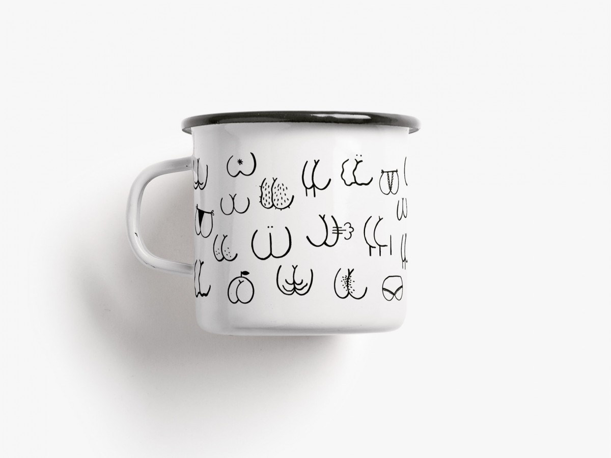 typealive / Emaillebecher Tasse / Bad Ass